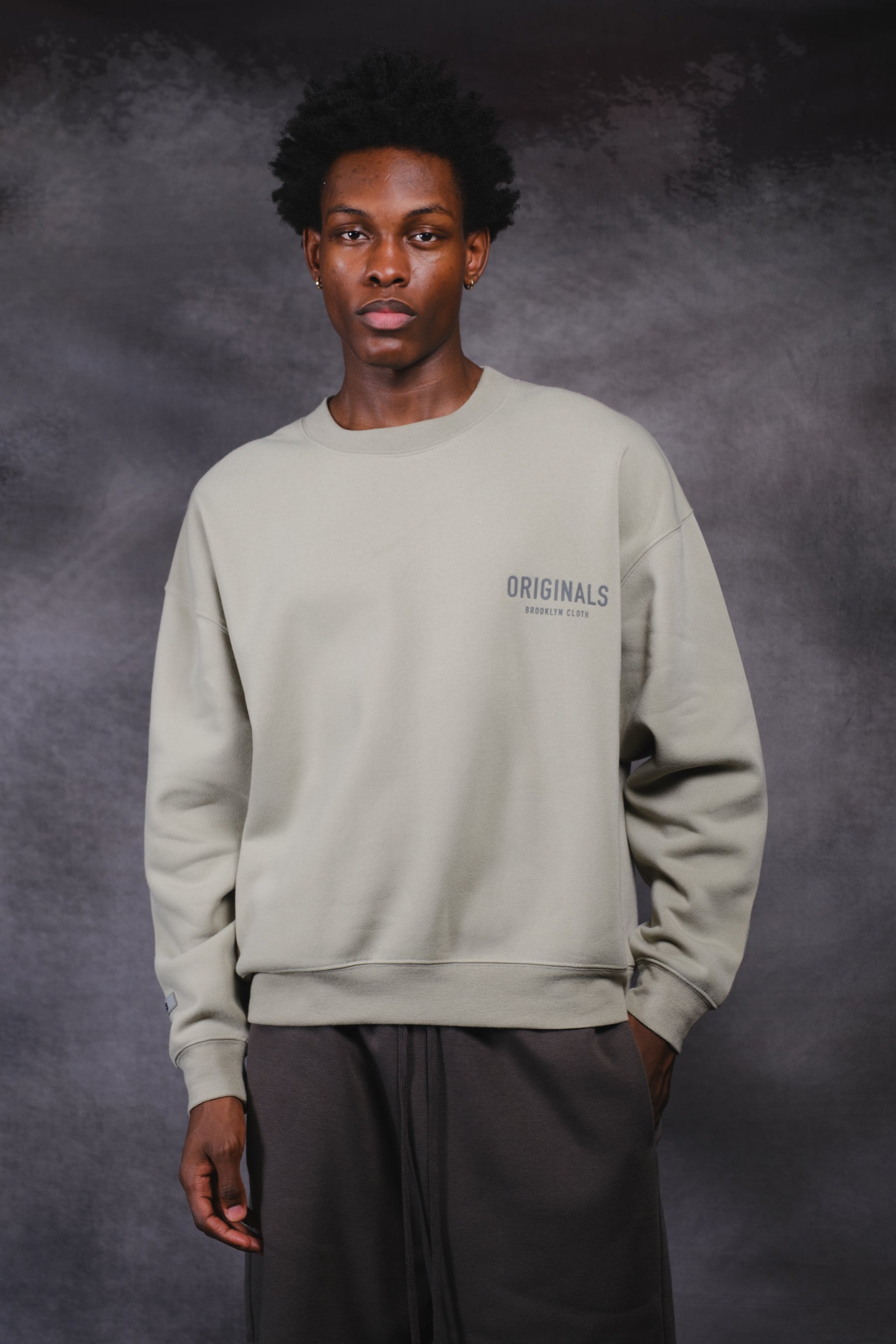 Oversized crew neck men hotsell