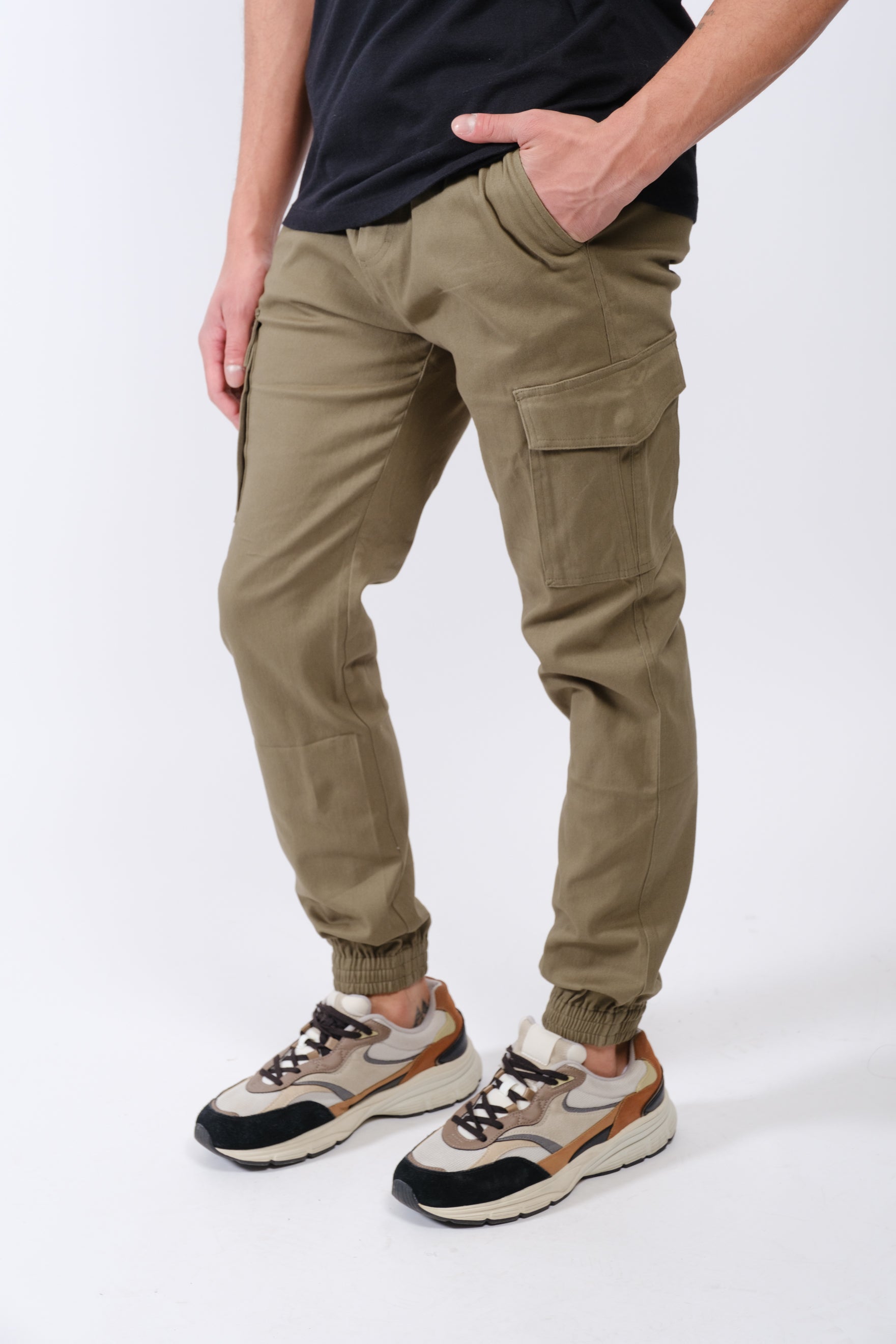 Cargo Pocket Twill Jogger| Brooklyn Cloth