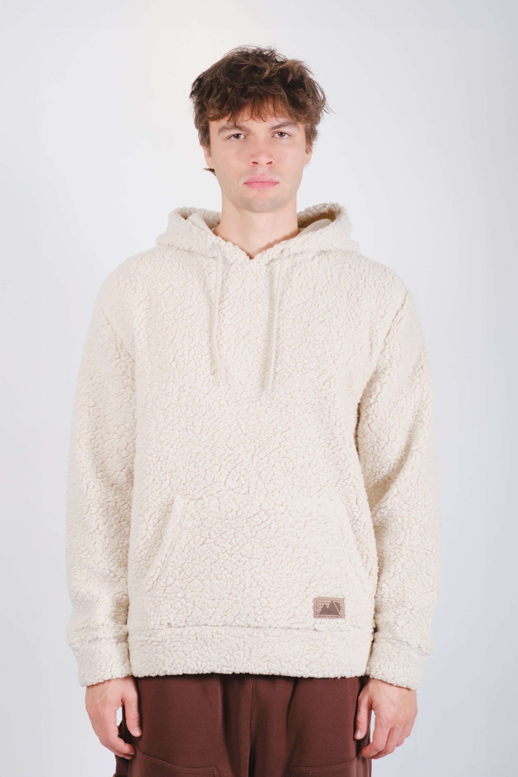 Pullover Sherpa Hoodie
#color_sand