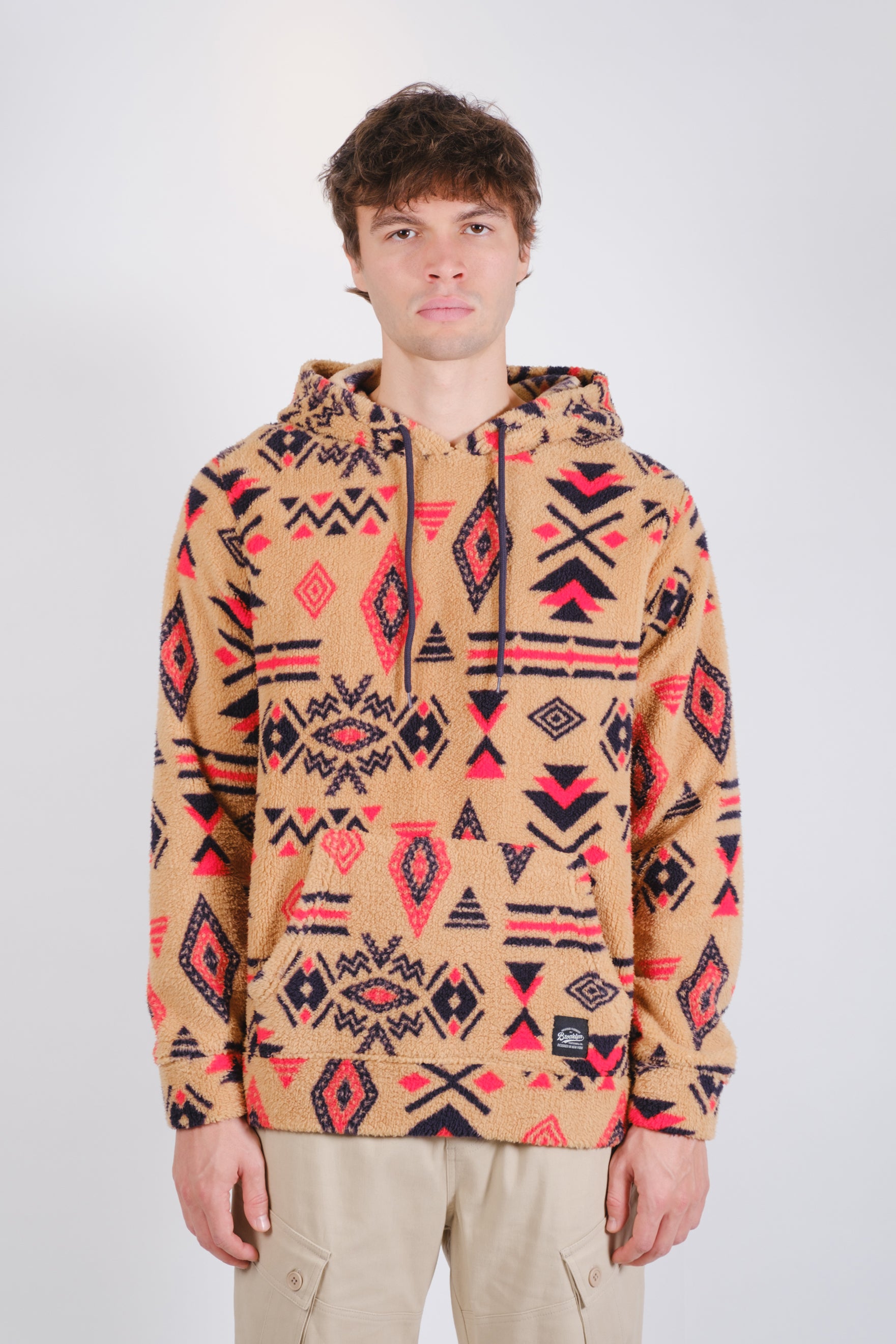 Tribal Sherpa Hoodie
#color_camel