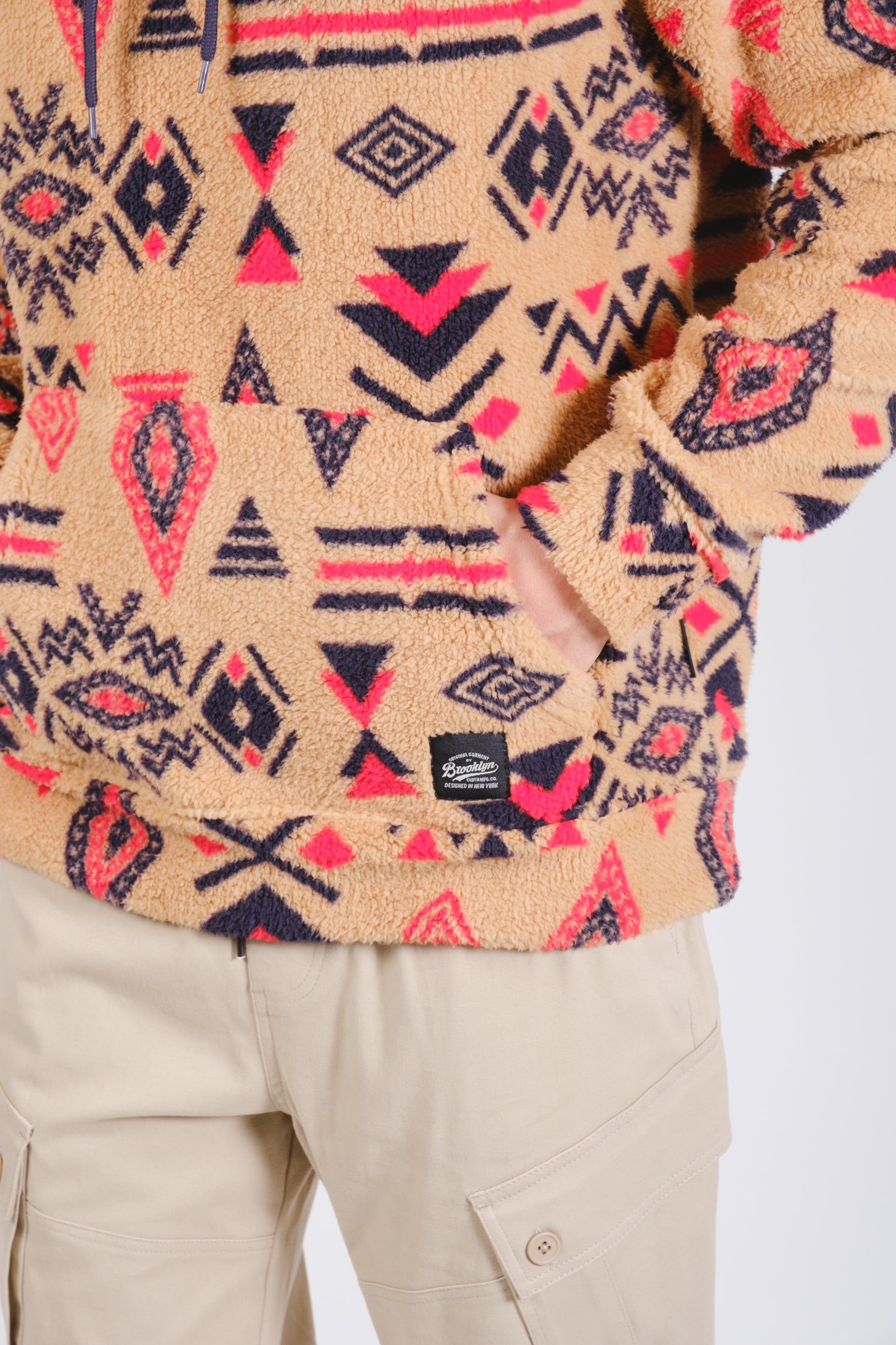 Tribal Sherpa Men's Hoodie
#color_camel