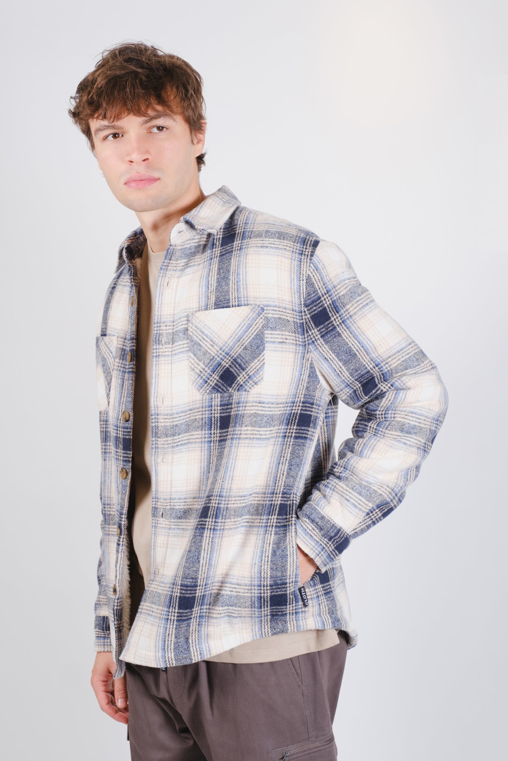 Sherpa Lined Flannel Shacket