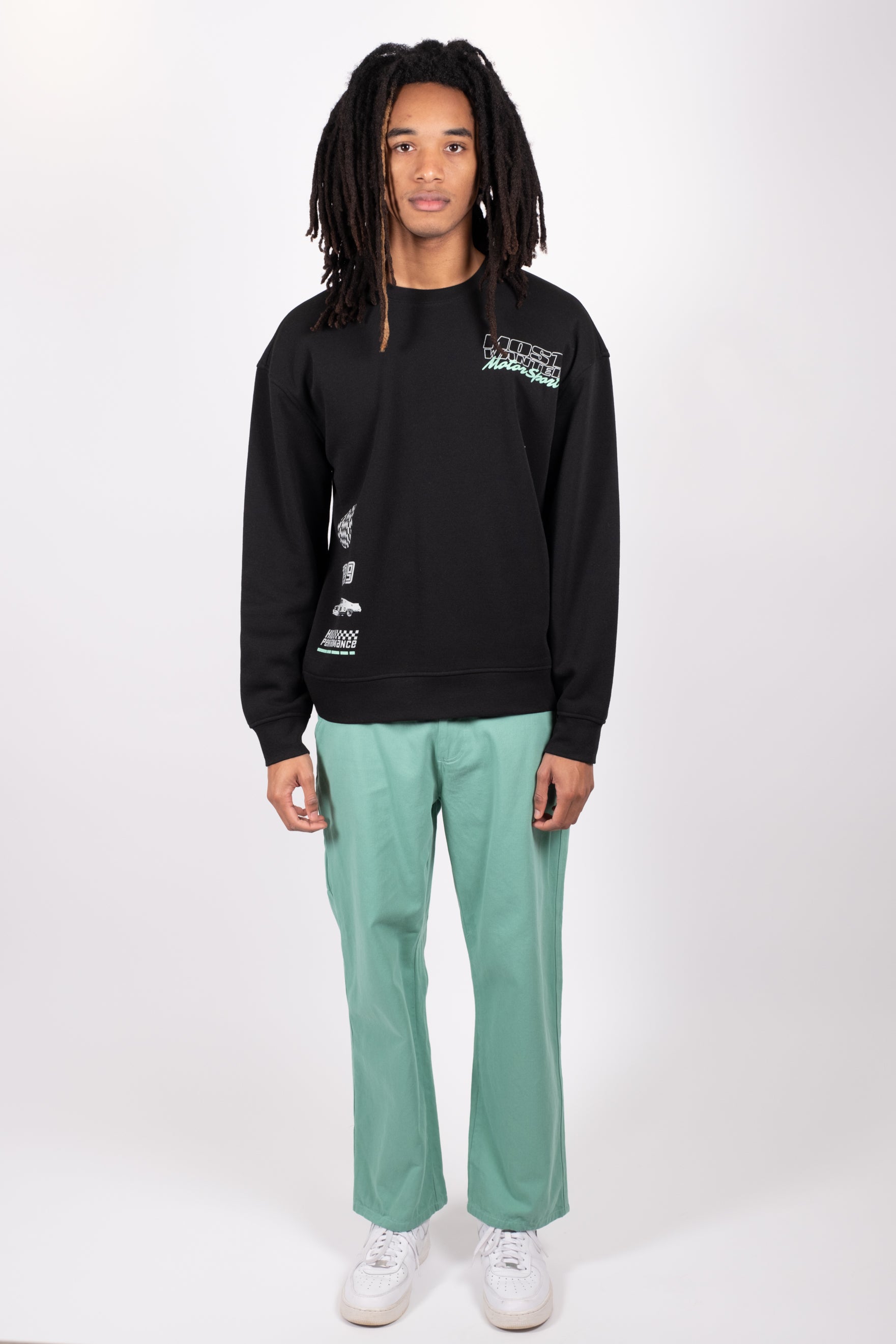 Most Wanted Motorsport Crewneck Sweatshirt | Brooklyn Cloth