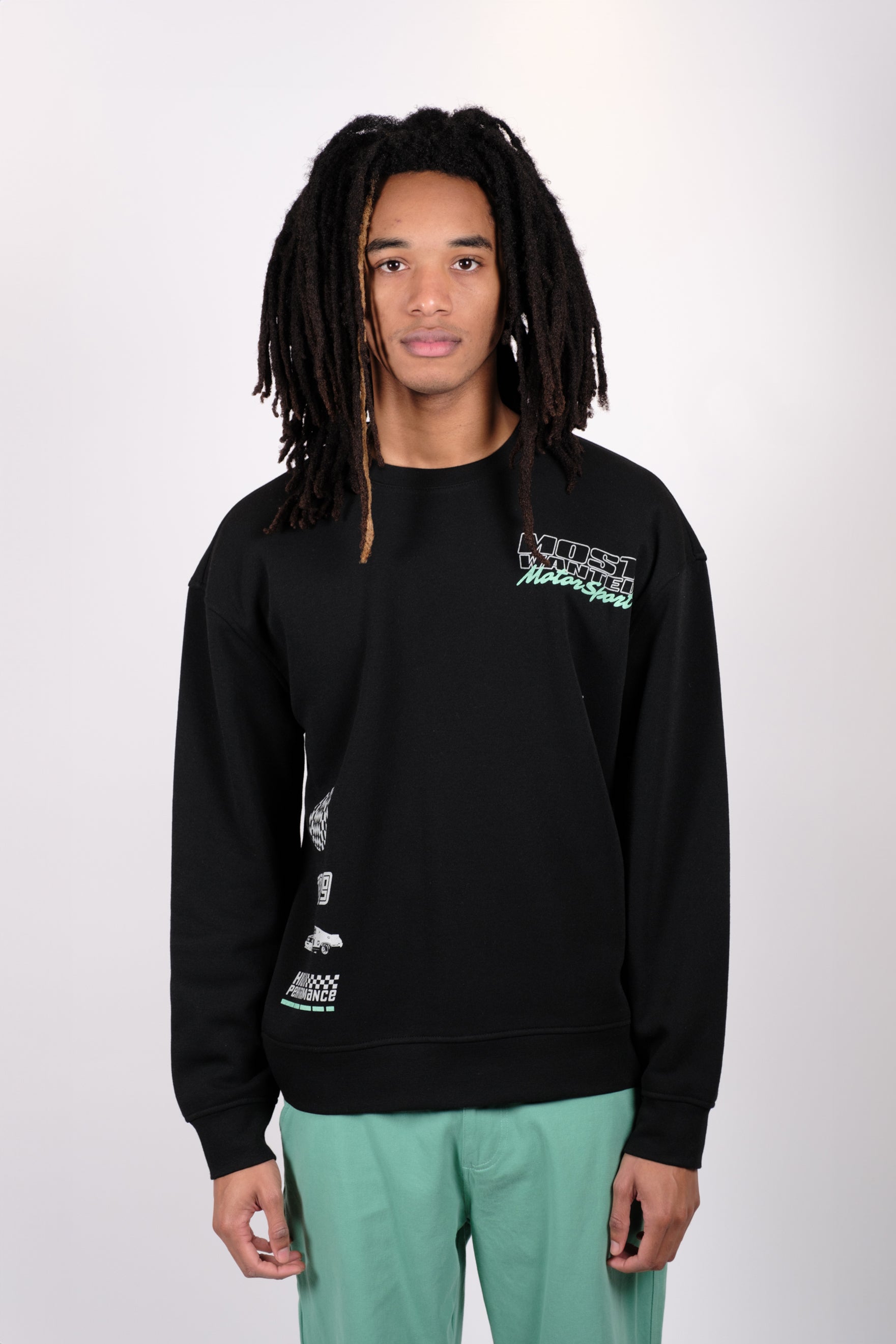 Most Wanted Motorsport Crewneck Sweatshirt | Brooklyn Cloth