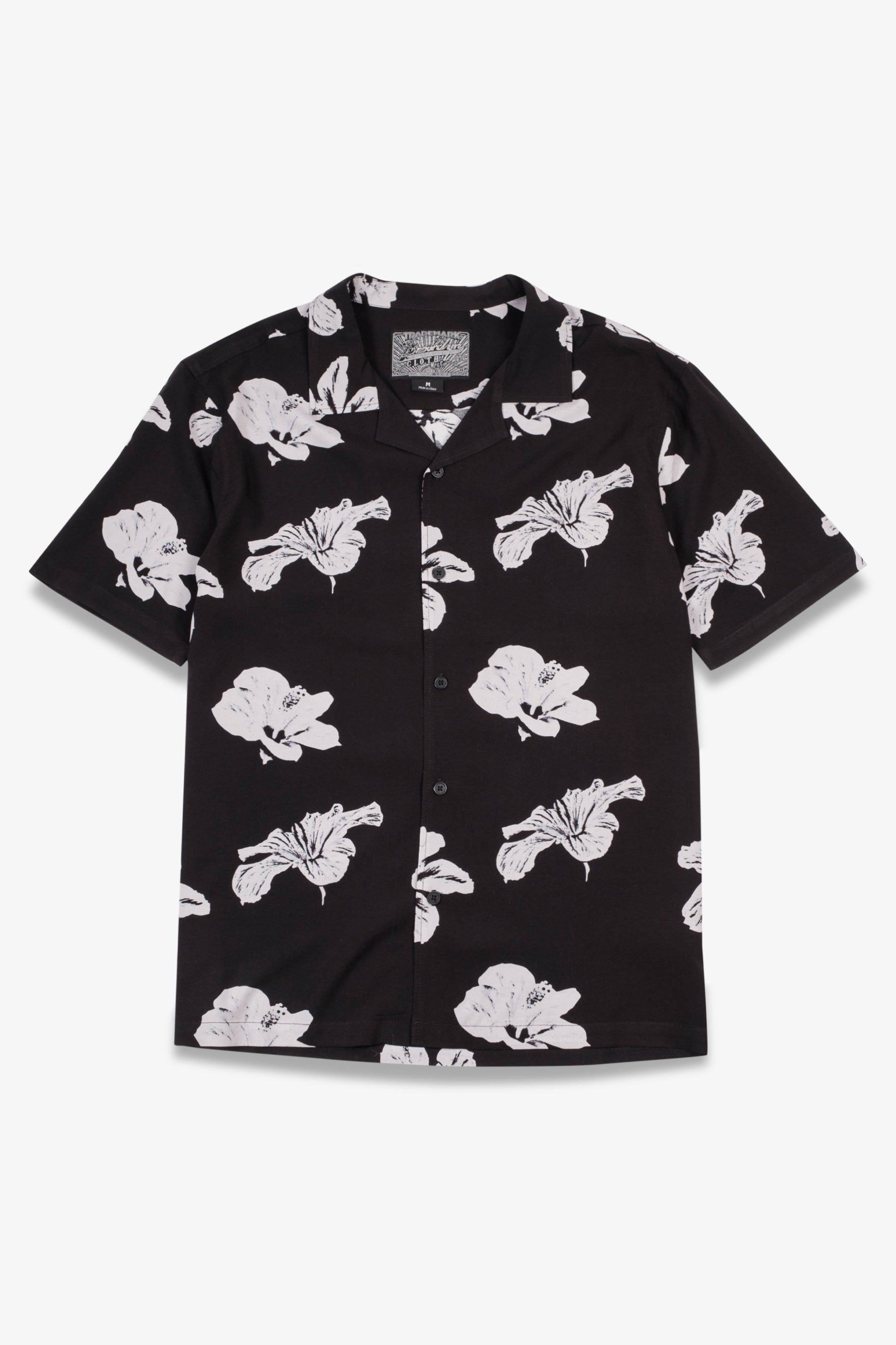 Supreme 17AW Painted Flower Rayon Shirt-